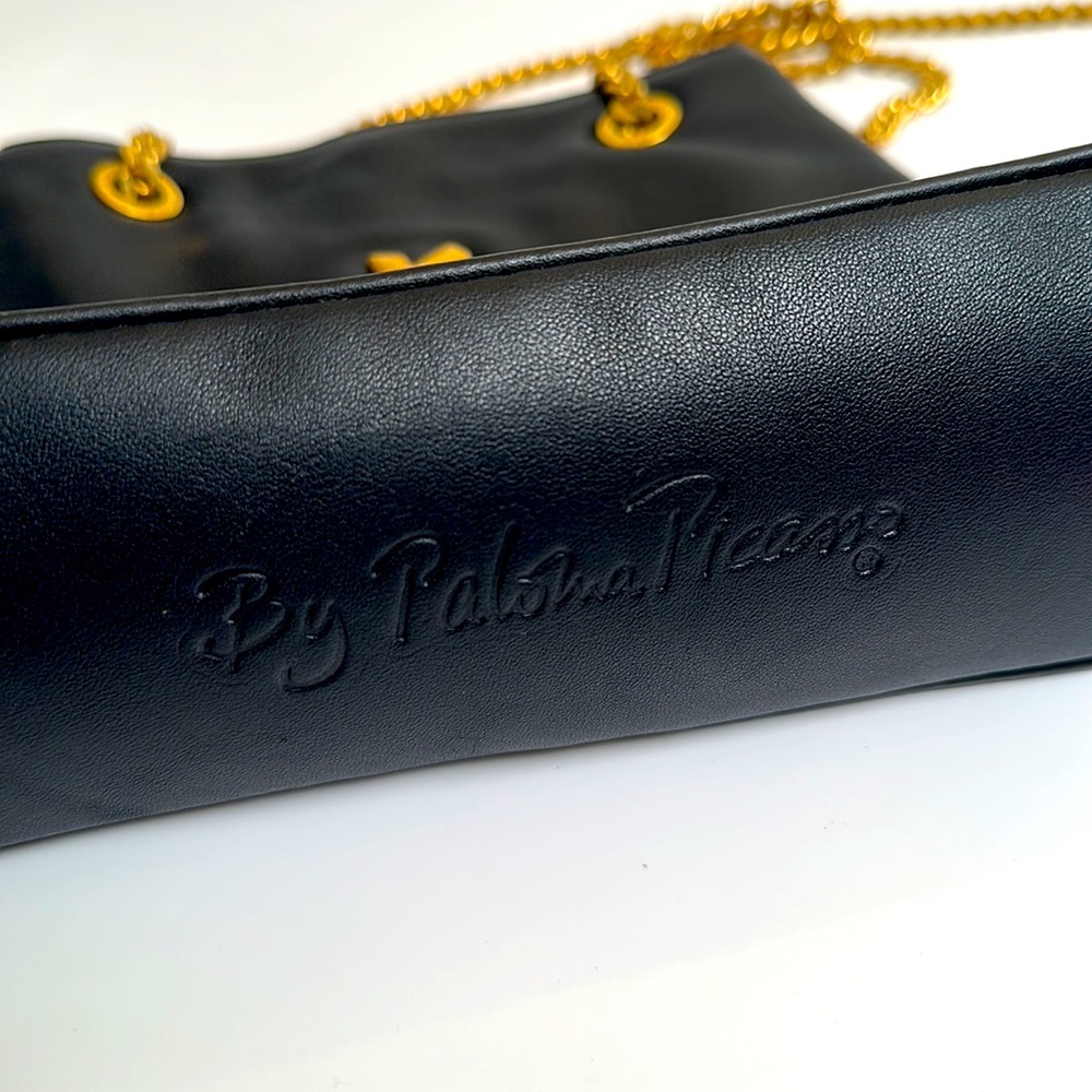 Paloma Picasso Black and Gold Shoulder Bag - Picture 6 of 7